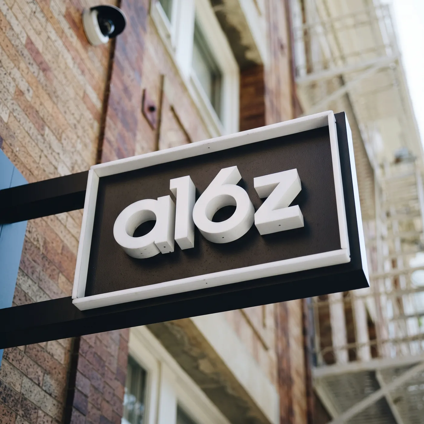 The a16z sign outside their office